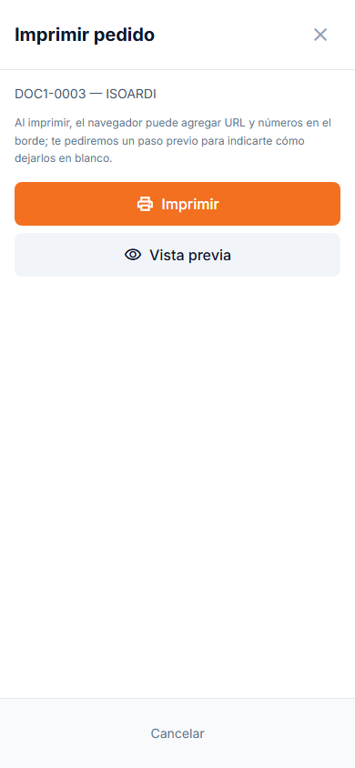 Checks en detalle mobile